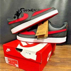 Nike Men’s Court Vision - Red/Black - 9.5 - Brand New - Unused 🔥